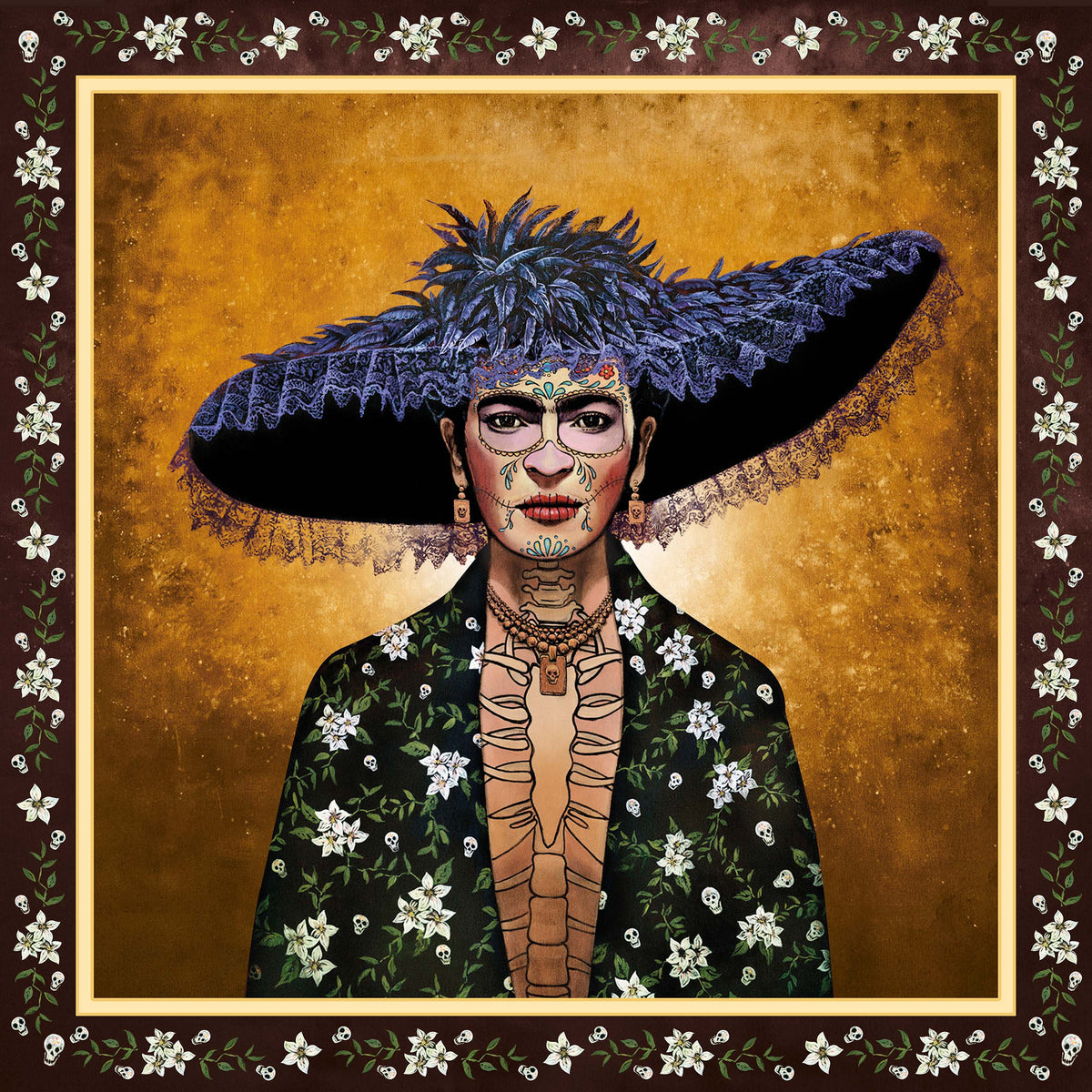 Frida, La Catrina — Art Scarf