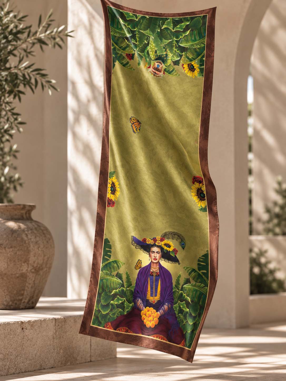 Frida, Flor Solitaria — Art Shawl