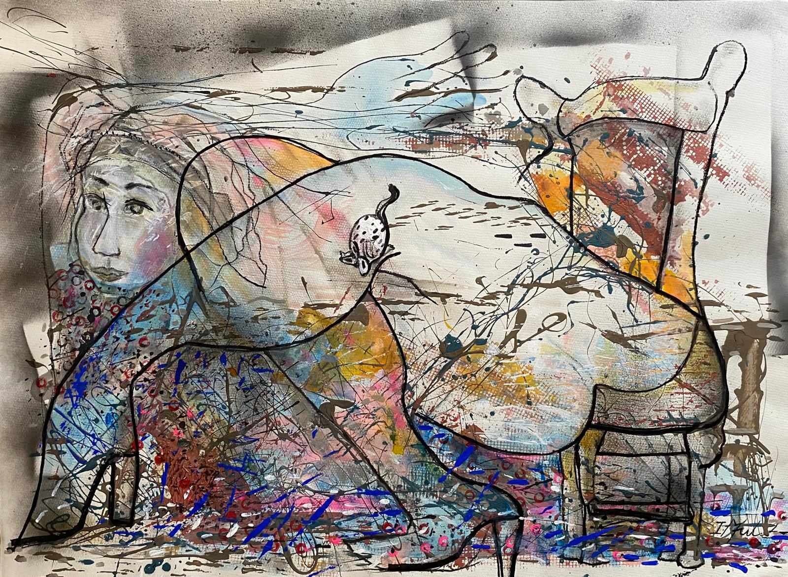 Mujer vestida en su cuerpo