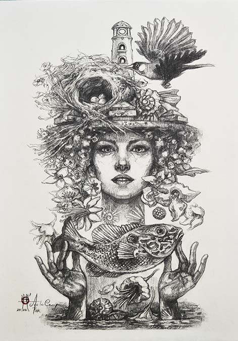 She is all made of air and fine water