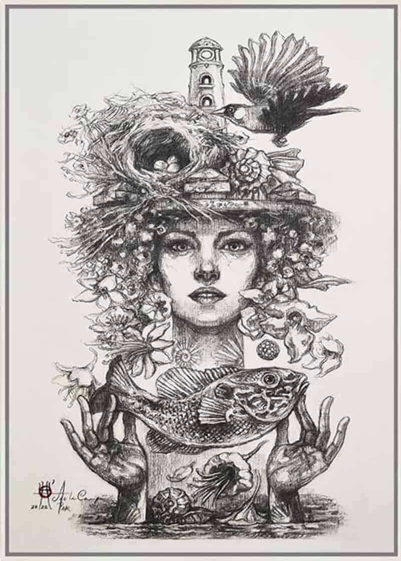 She is all made of air and fine water