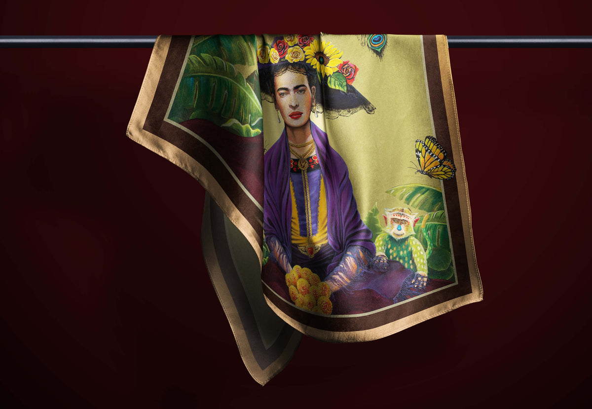 Frida, Flor Solitaria — Art Scarf