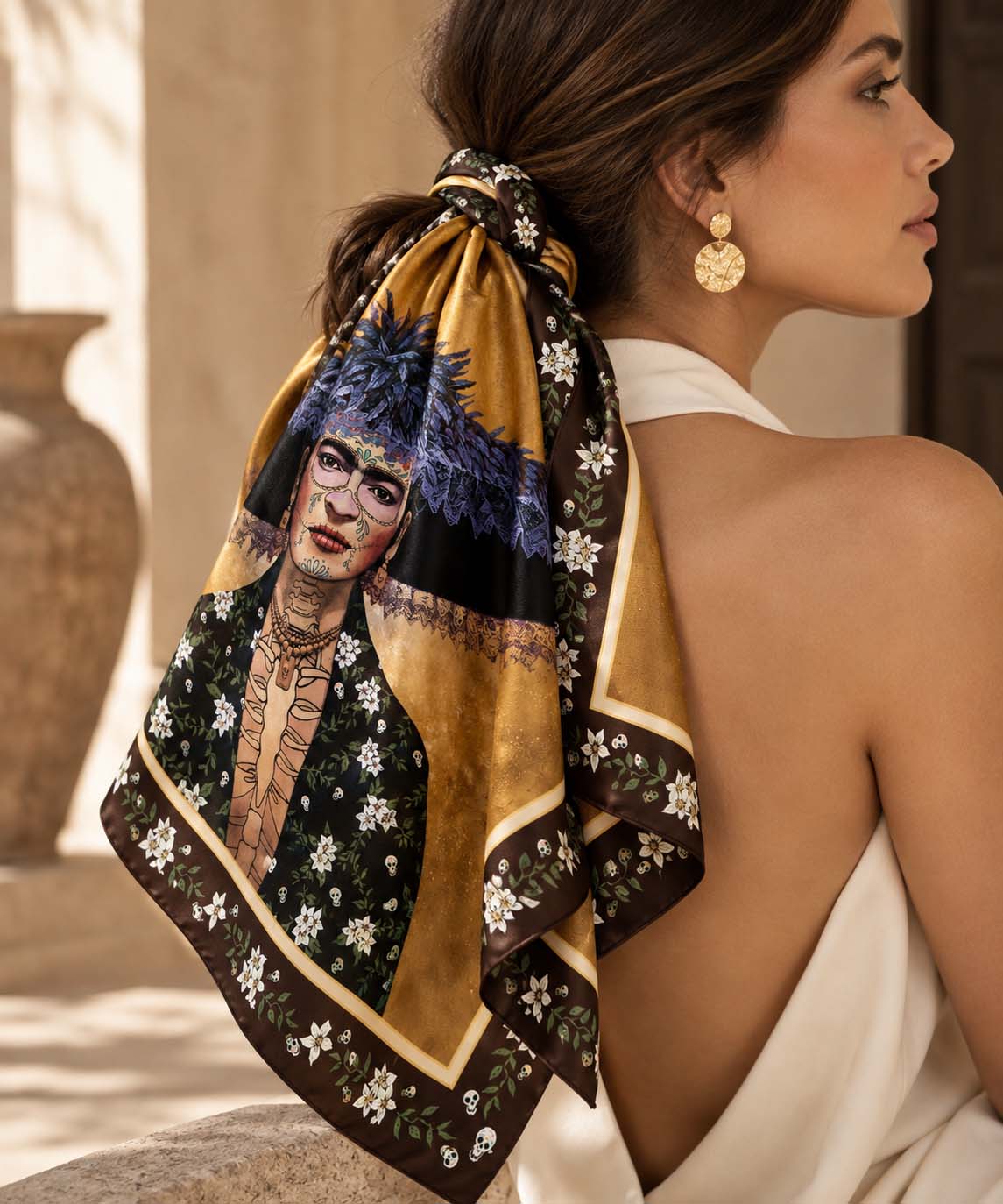 Frida, La Catrina — Art Scarf